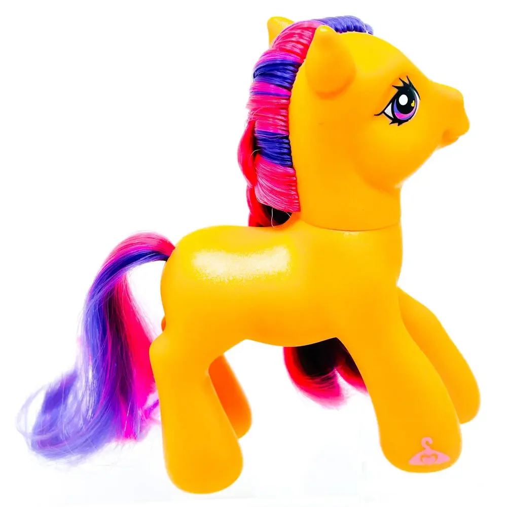 My Little Pony 2007 G3 Scootaloo Dress Up Brushable Orange Horse Figure‎ Hasbro